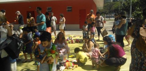 Feira de brinquedos em Vitória é promovida pelo Instituto Alana, ONG que trabalha o desestímulo ao consumo infantil (Foto: Divulgação)
