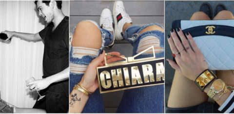 Montagem do Instagram de Chiara