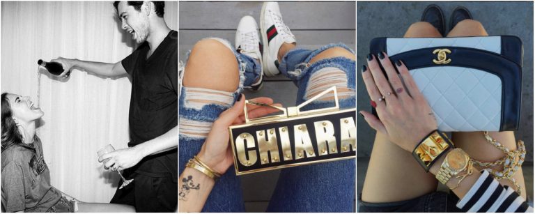 Montagem do Instagram de Chiara