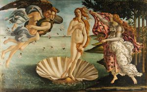 O nascimento de Venus, de Botticelli: obra foi a primeira a se afastar do cristianismo