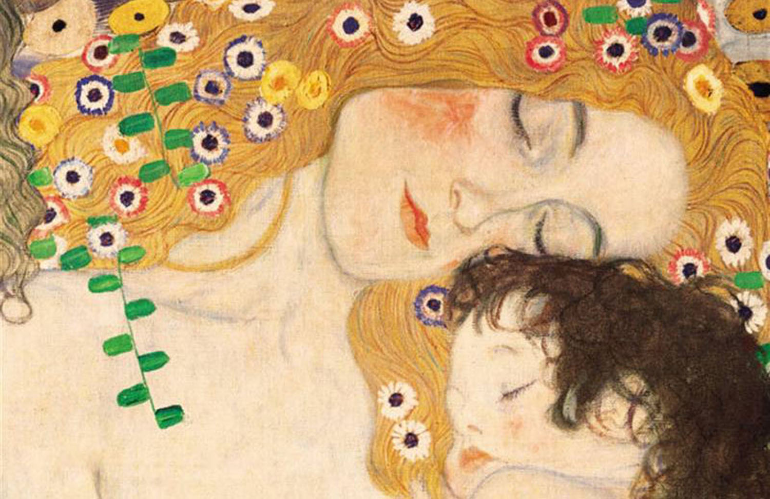 Detalhe da obra Three Ages of Woman, de Gustav Klimt 