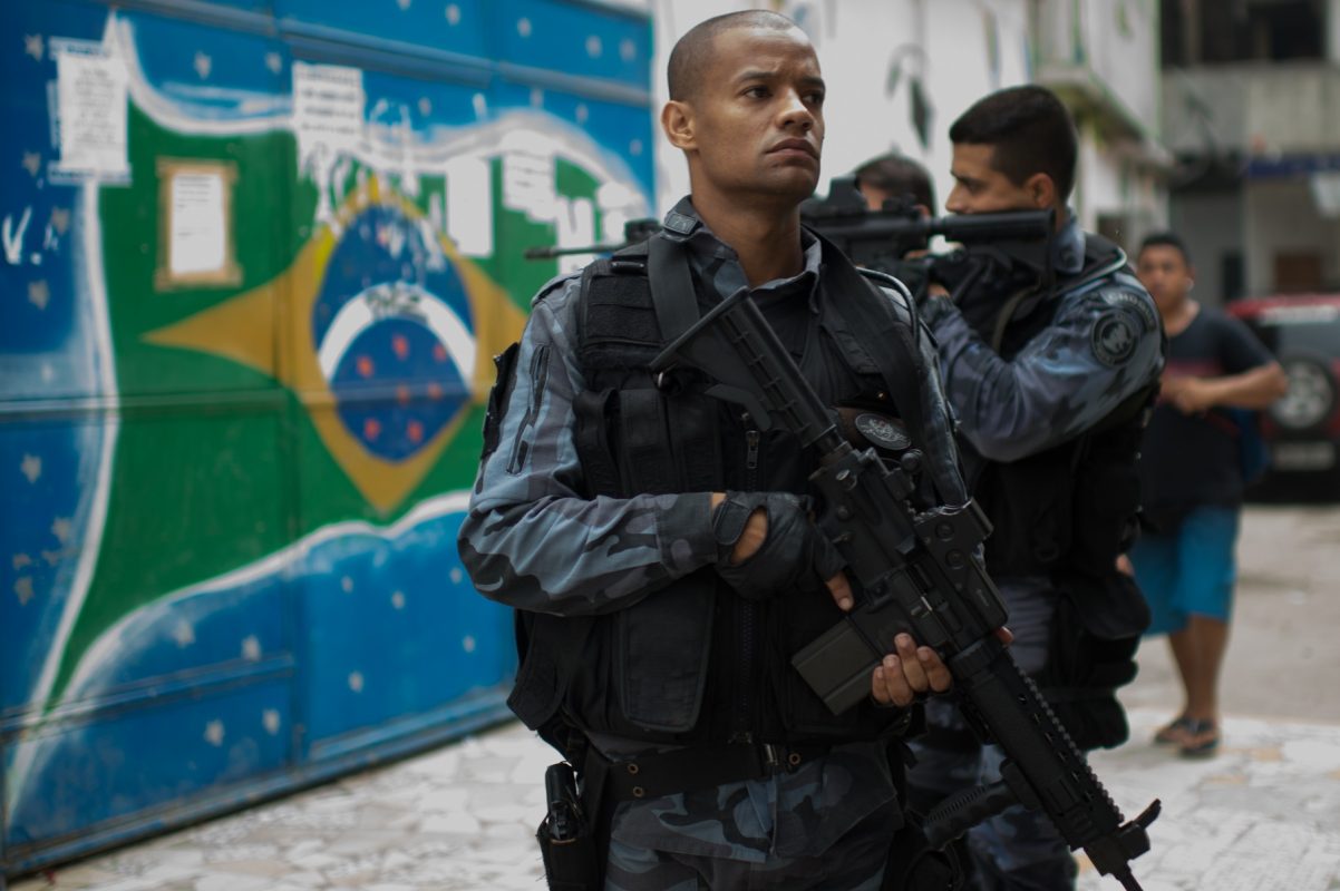 Operação policial no Complexo da Maré em Abril de 2015