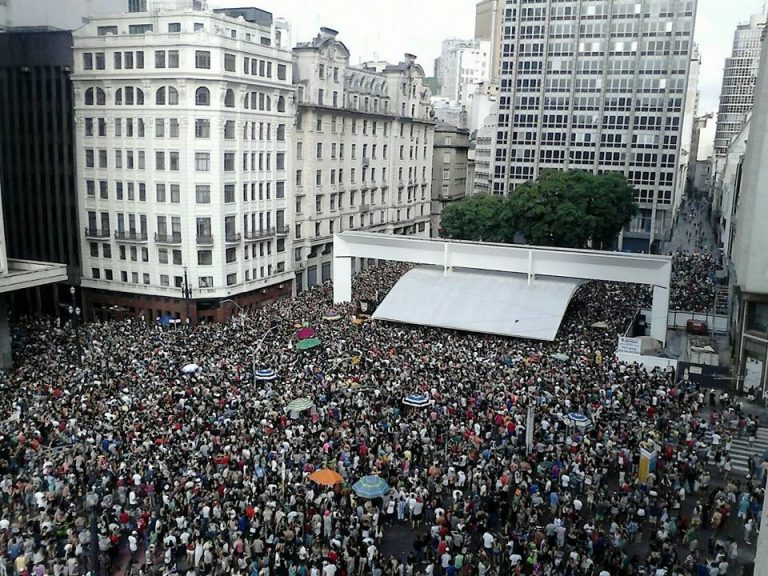 Carnaval de rua no centro de SP