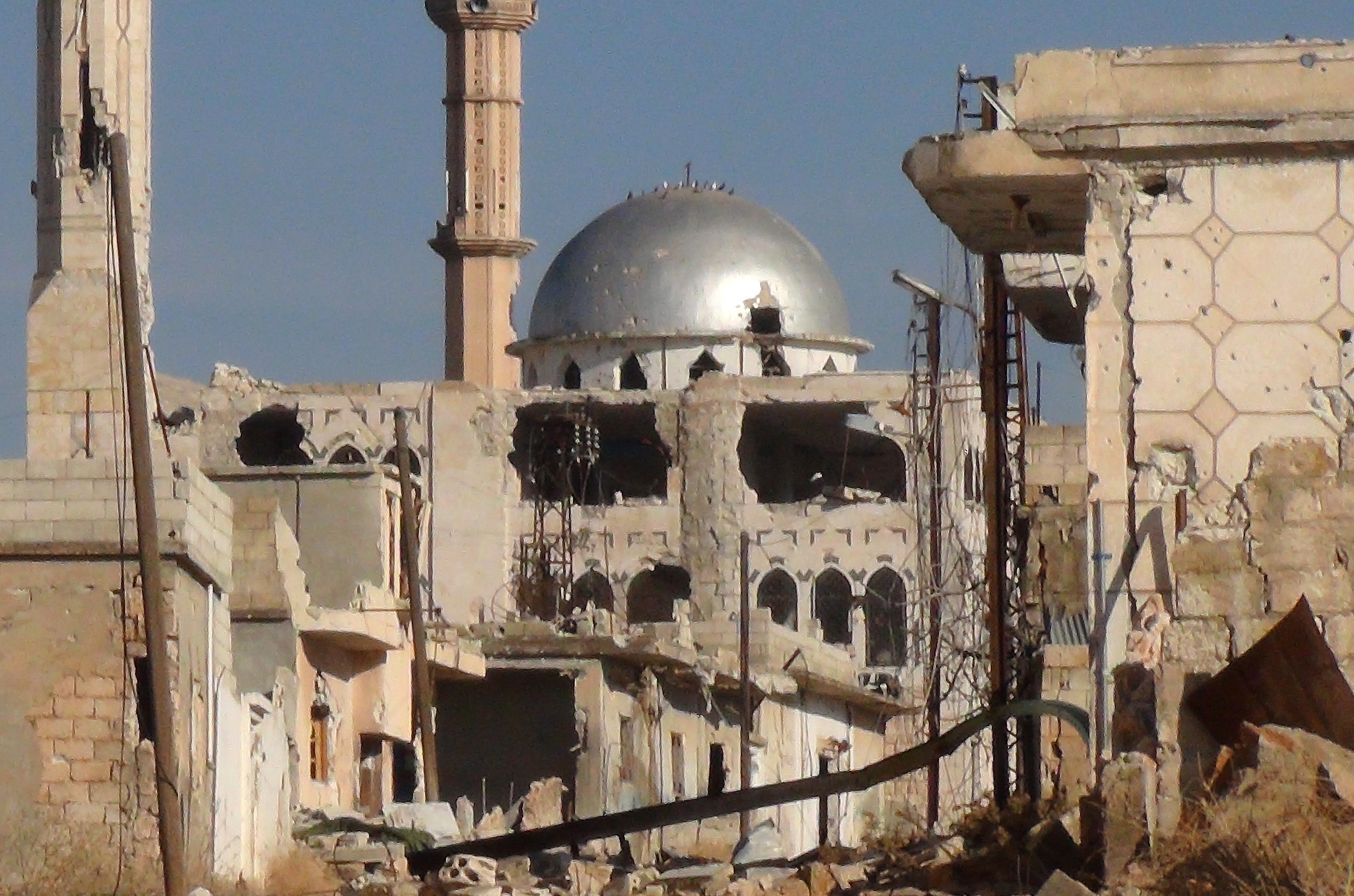 Mesquita destruída em Hama