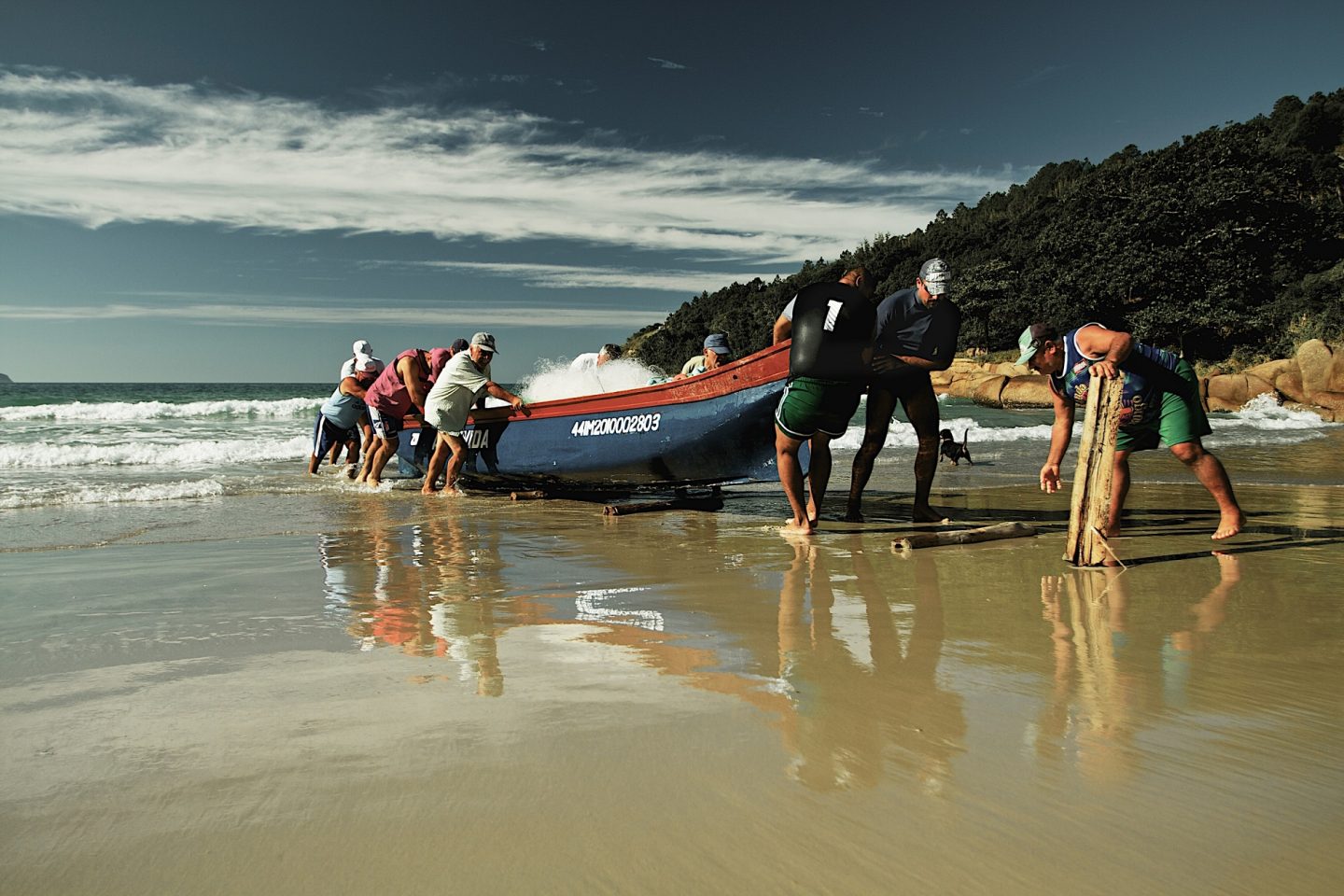 Mullet Fishing, Barra da Lagoa, Florianopolis, Santa Catarina, Brazil