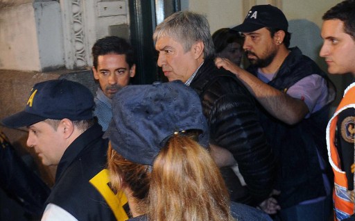 O empresário argentino Lazaro Baez é preso em 5 de abril 