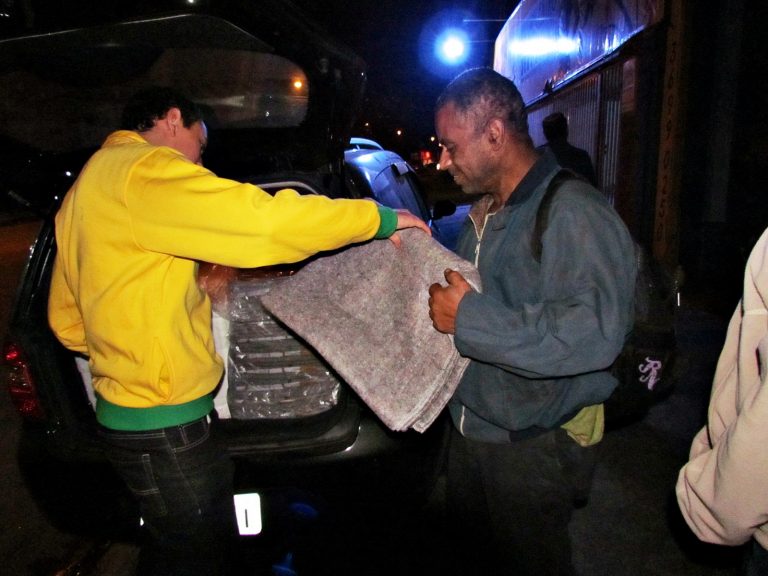 A maior parte das doações vai para populações de rua de São Paulo, do Rio e do sul do país