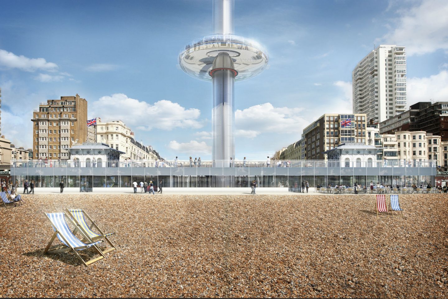 A torre vista da praia de Brighton: críticas e milhóes investidos