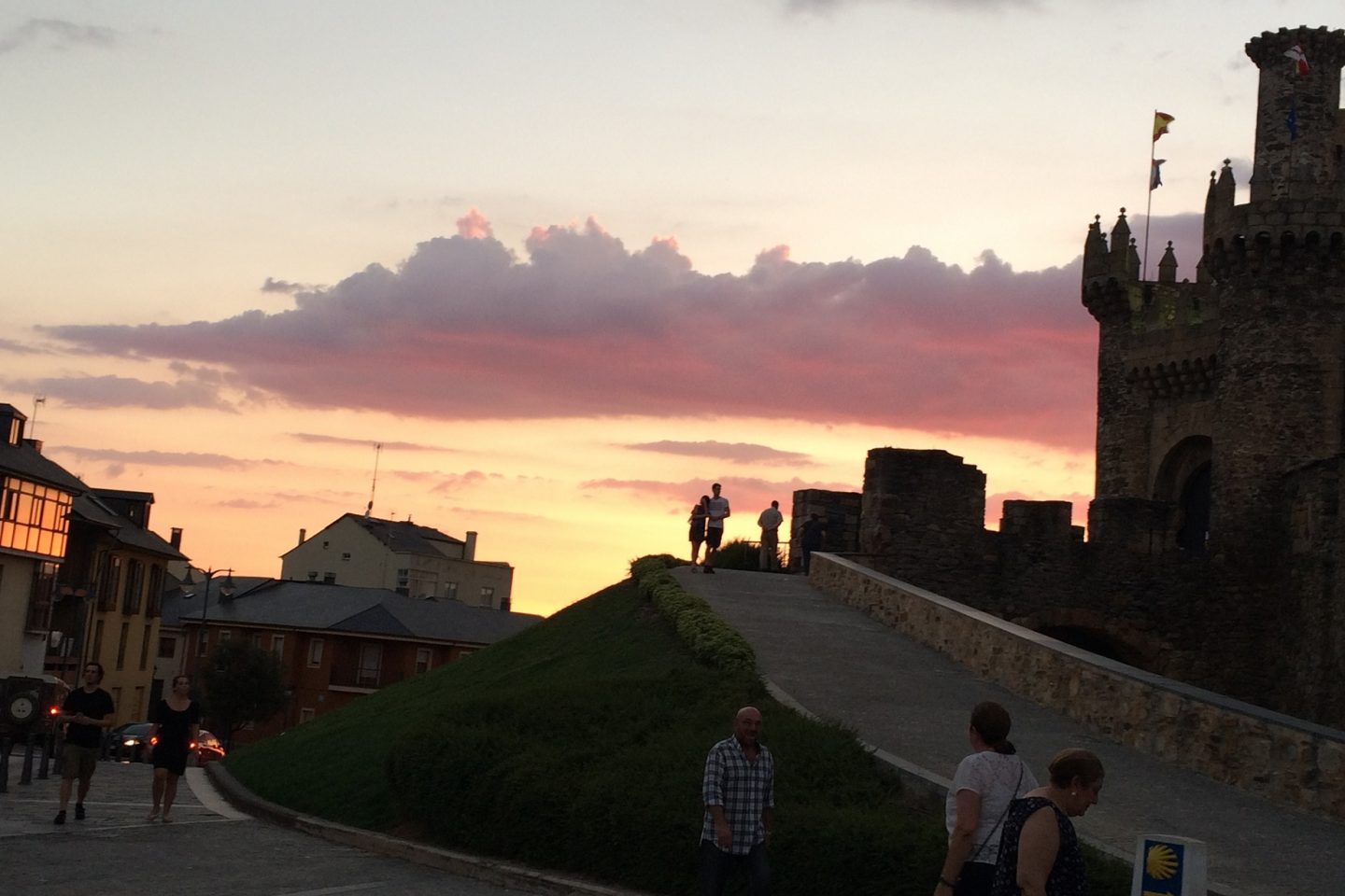 Fim de tarde em Ponferrada, última grande cidade de Castilla y León