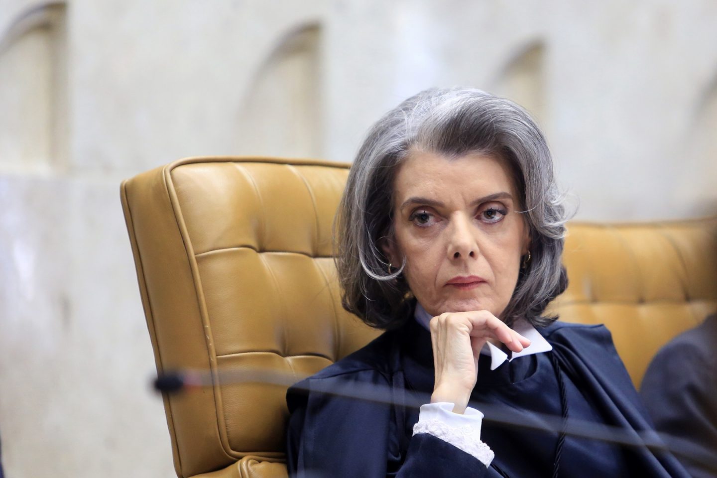 Ministra Carmem Lúcia durante a cerimônia de posse como Presidente do STF. Foto Divulgação