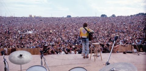 A apresentação de John Sebastian no Festival de Woodstock, em agosto de 1969. Image by © Henry Diltz/Corbis