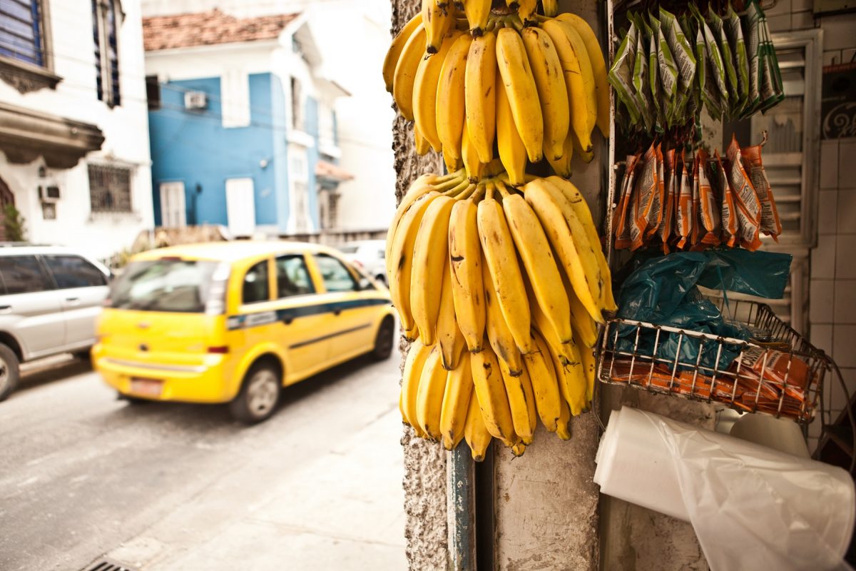 A foto com as bananas também foi ideia do pessoal do marketing. Foto JAG IMAGES / Cultura Creative