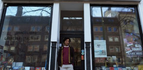 A Livraria se transformou num polo de difusão cultural e promove debates, leituras e um festival anual, o Brasilien trifft Berlin. Foto Fernando Molica