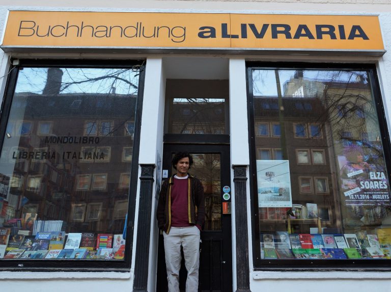 A Livraria se transformou num polo de difusão cultural e promove debates, leituras e um festival anual, o Brasilien trifft Berlin. Foto Fernando Molica