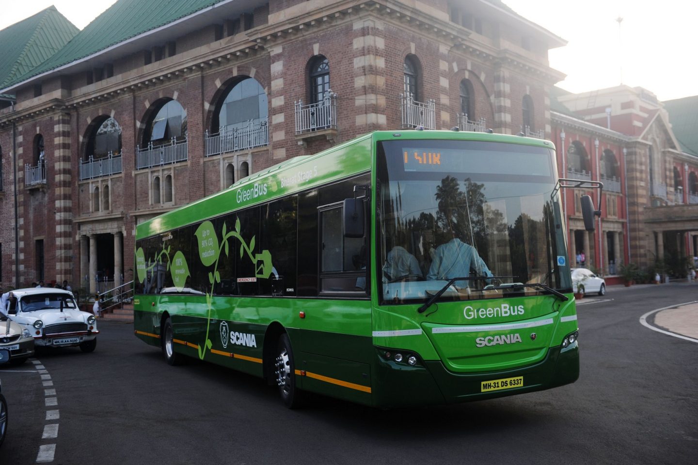 Ônibus movido a etanol na Índia. Foto The Times of India/Ranjit Deshmukh