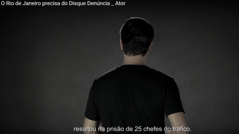 Campanha do Disque Denuncia. Foto de Divulgacao