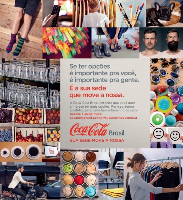 Peça da nova campanha da Coca-Cola Brasil 
