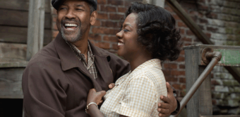 Denzel e Viola em "Cercas": ambos foram indicados ao Oscar 2017 (Foto de divulgação)