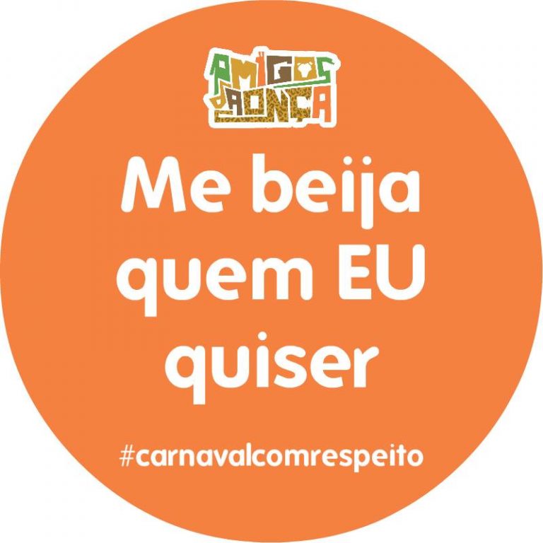 Adesivos do bloco Amigos da Onça: campanha