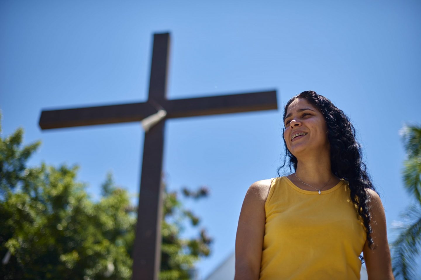 Aline Mendes deixou o emprego no cartório para se dedicar ao trabalho de buscar soluções para a comunidade. Foto Fernando Tribino