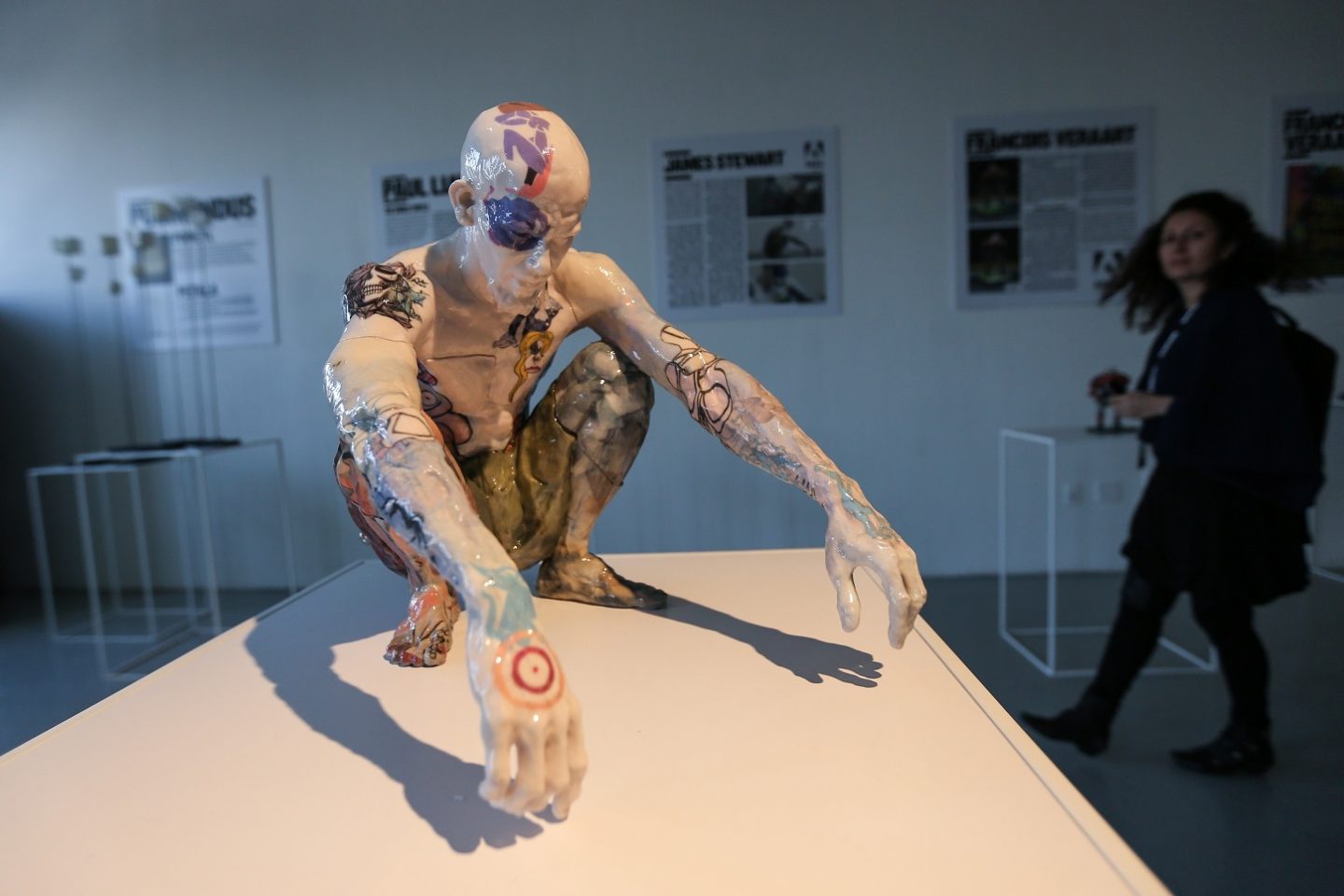 Figura humana, impressa em 3D, numa exposição em Nova York. Foto Cem Ozdel/Anadolu Agency