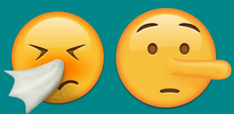 As mentiras vêm se repetindo tanto e com tanta frequência que viraram emojis nas redes sociais.