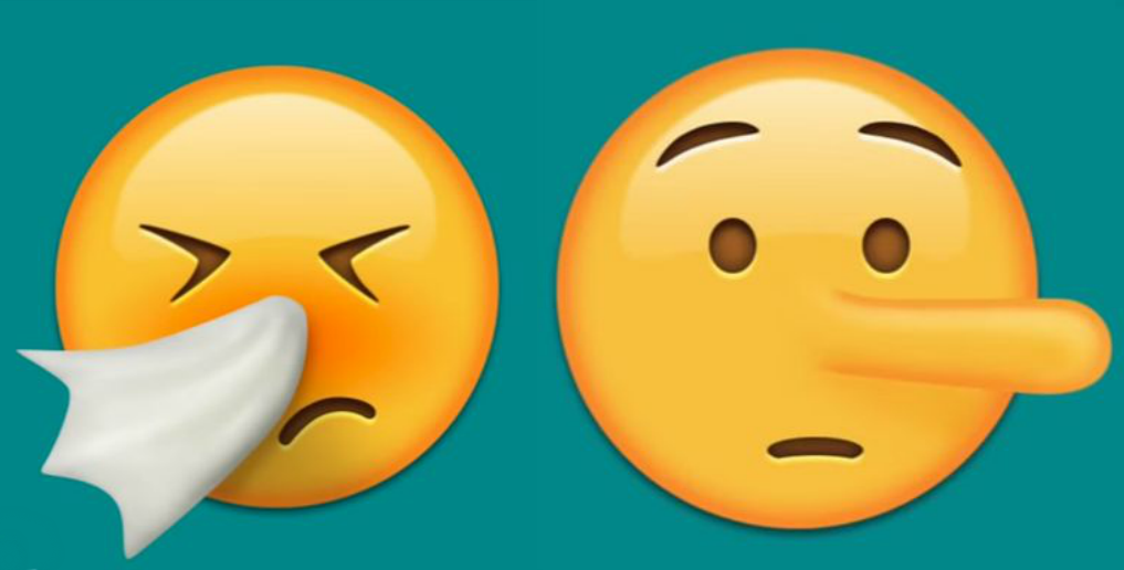 As mentiras vêm se repetindo tanto e com tanta frequência que viraram emojis nas redes sociais.