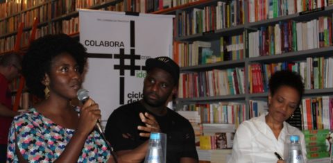 A cineasta Mariana Campos, o rapper Marcello Dughettu e a jornalista Flávia Oliveira
