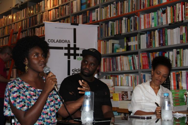 A cineasta Mariana Campos, o rapper Marcello Dughettu e a jornalista Flávia Oliveira