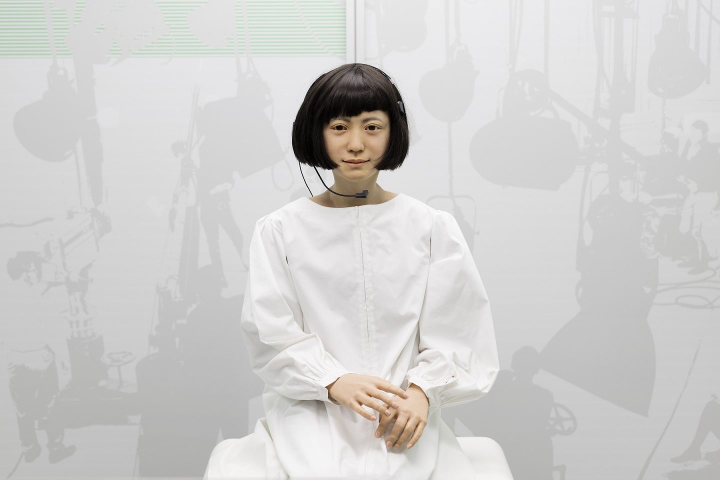 Kodomoroid, a Andróide japonesa que lê notícias. Foto Science Museum