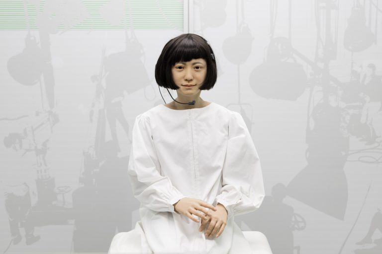 Kodomoroid, a Andróide japonesa que lê notícias. Foto Science Museum