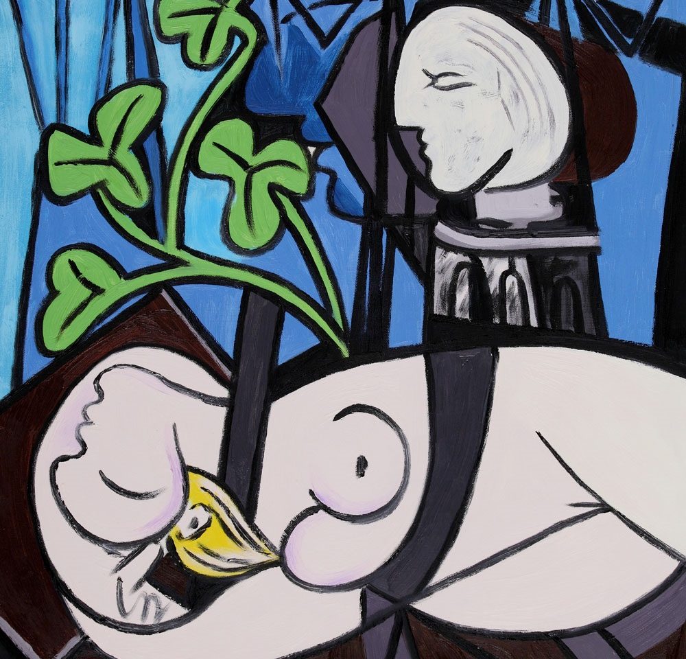 O quadro “Nu, folhas verdes e busto”, de Pablo Picasso, que foi arrematado num leilão por mais de U$S 100 milhões, fazia parte do vídeo censurado. Foto reprodução