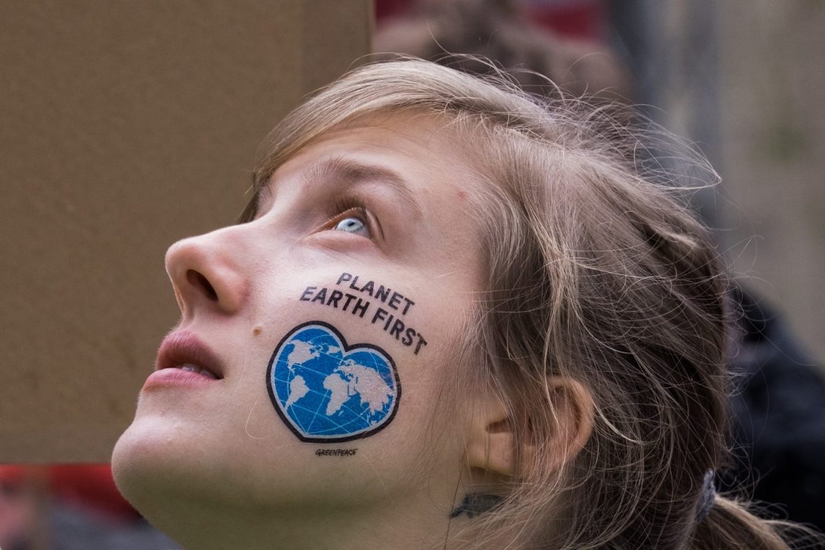 O protesto da jovem manifestante na abertura da COP 23. Foto Alban Grosdidier / Hans Lucas