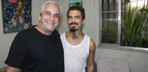 Orgulho gay: Marcelo e Lucas receberam a equipe do #Colabora e falaram sobre a relação de parceria entre pai e filho. Foto Yuri Fernandes