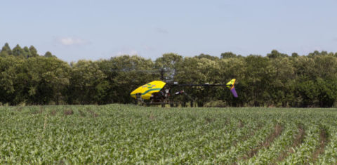 O uso de drones auxilia na captação de imagens que ajuda na análise do solo e da plantação. Foto: Embrapa
