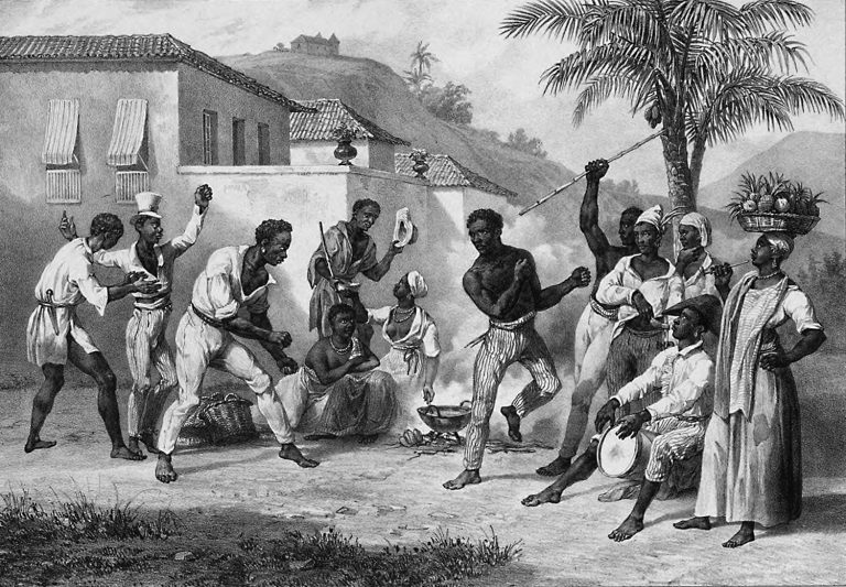 O famoso quadro "Capoeira", de Johann Moritz Rugendas, pintado em 1835. Foto Reproducao