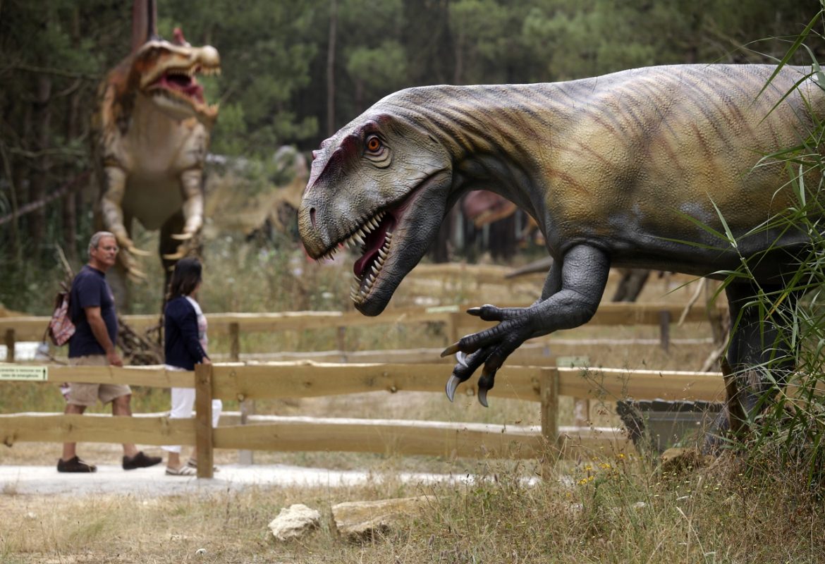 O Dino Park, um museu ao ar livre, em Portugal. Foto José Manuel Ribeiro/AFP