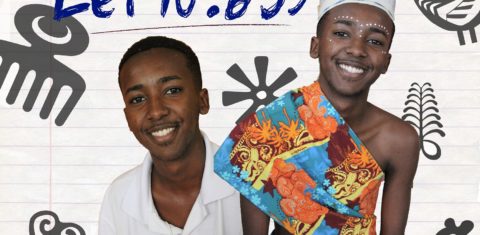 Alunos do Ciep 175, em São João de Meriti (Foto: Divulgação com arte de Everton Vieira)