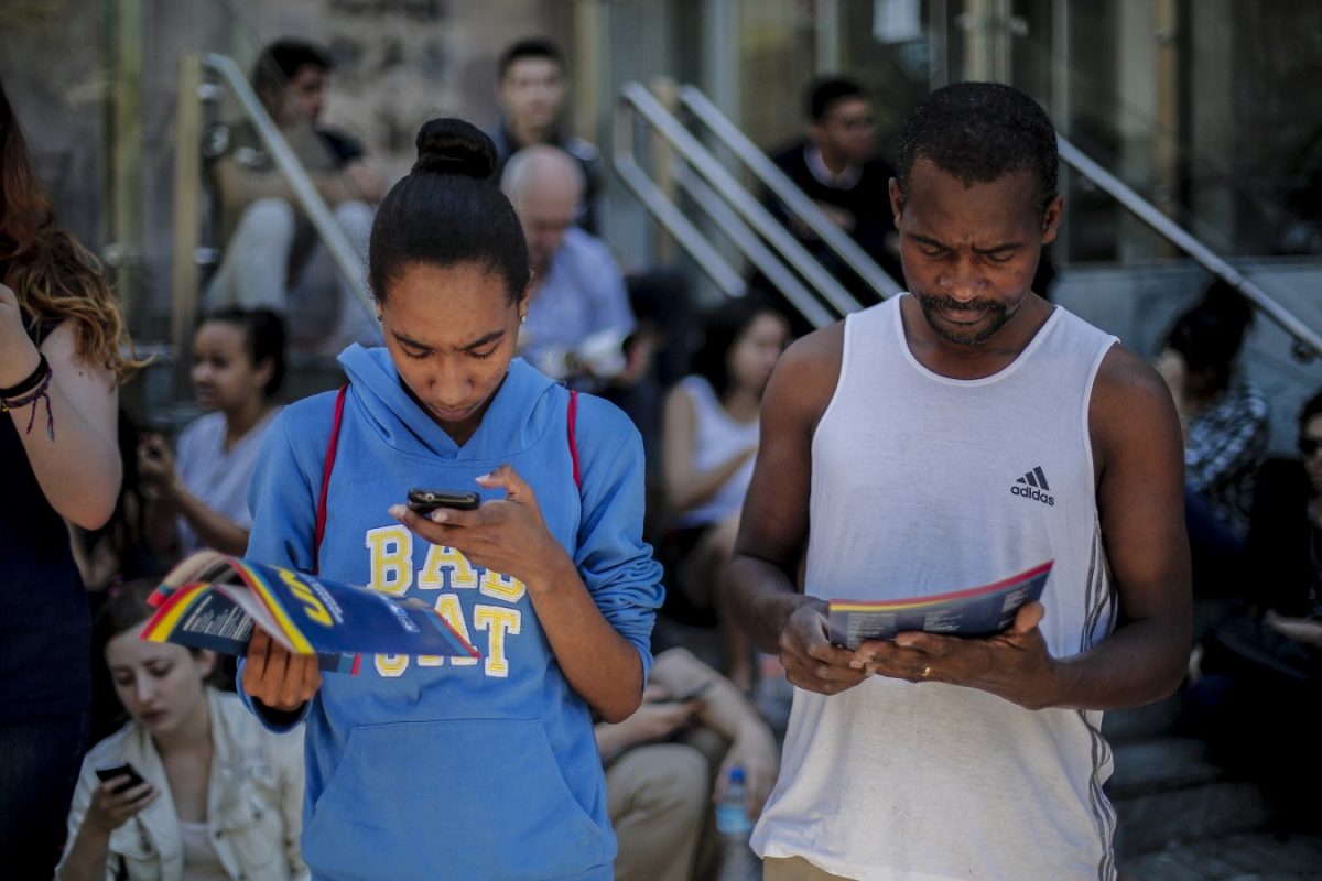 Candidatos se preparam para a prova do ENEM, em Sâo Paulo. O último Censo da Educação Superior contabilizou 8,6 milhões de matrículas em universidades. Foto Suamy Beydoun/AGIF