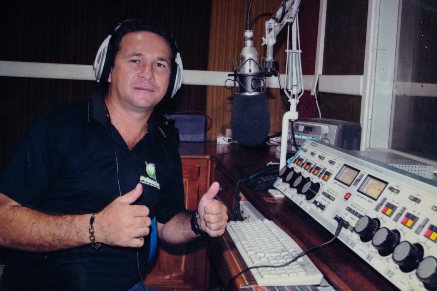 O radialista Jairo Souza: assassinado em junho de 2018. (Foto Rafael Oliveira/Abraji)