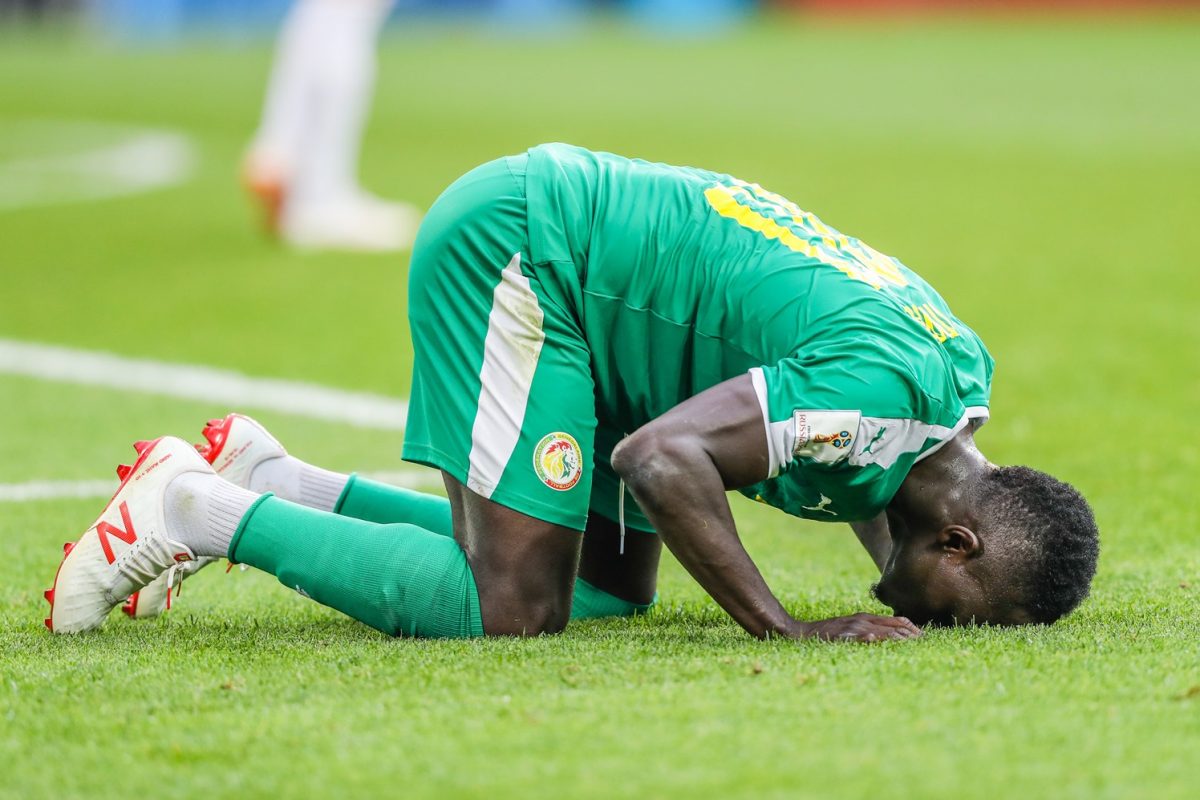 O atacante Mane, astro da seleção do Senegal, na vitória sobre a Polônia. Foto de William Volcov (Brazil Photo Press)