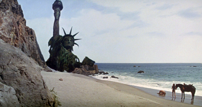 Cena clássica do filme Planeta dos Macacos, de 1968. Foto APJAC PRODUCTIONS / TWENTIETH CE / COLLECTION CHRISTOPHEL