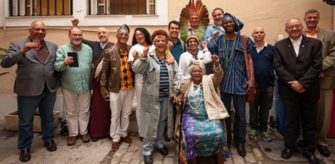 Imagem feita durante encontro de representantes religiosos . Foto Divulgação/Fé no Clima