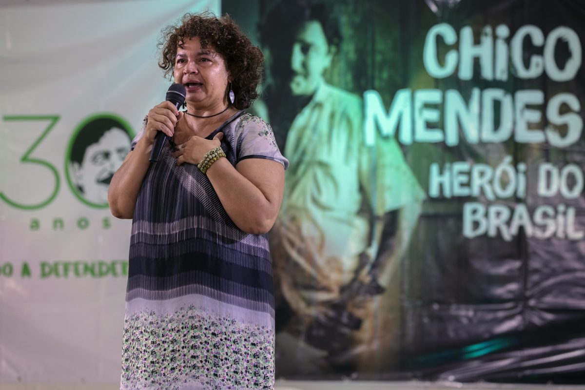 Ângela Mendes, filha mais velha do seringueiro e sindicalista Chico Mendes. Foto Marizilda Cruppe/Greenpeace