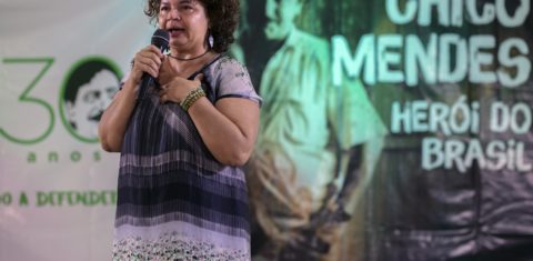 Ângela Mendes, filha mais velha do seringueiro e sindicalista Chico Mendes. Foto Marizilda Cruppe/Greenpeace
