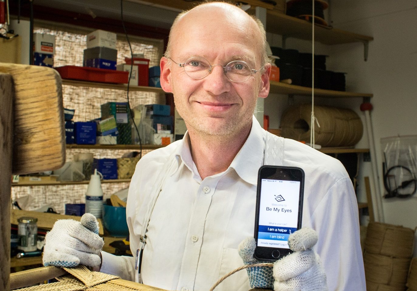 Hans Wiberg, inventor do aplicativo 'Be my eyes', que permite ‘emprestar’ nossos olhos para pessoas cegas ou com baixa visão. Foto Divulgação