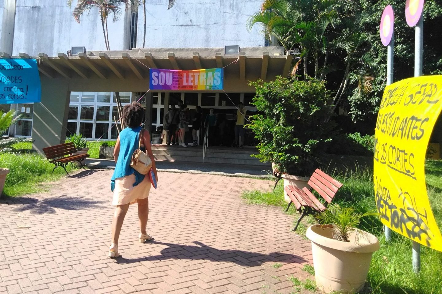 Faculdade de Letras da Ilha do Fundão tem o único fraldário do campus com mais de 30 mil alunos (Foto Bárbara Lopes)