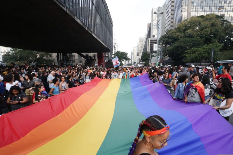 Parada do Orgulho Gay em São Paulo: CEBDS lança Guia de CEOs para os direitos humanos com alertas sobre inclusão e diversidade (Foto: Fabio Vieira/FotoRua/NurPhoto)