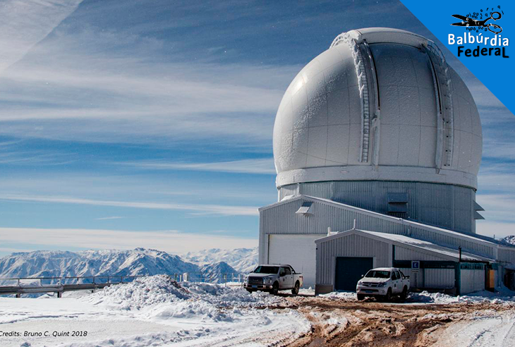 As observações do projeto Canga são feitas pelo Soar, um dos telescópios mais modernos (Foto divulgação)