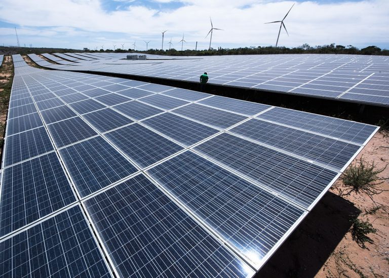 Painel fotovoltaico para produção de energia solar (Foto Divulgação)